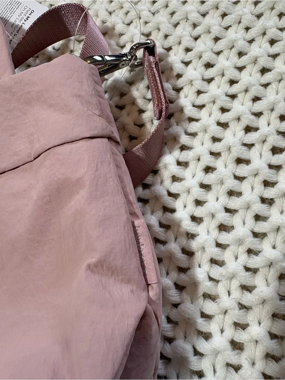 NWT lululemon on my level small tote in pink haze